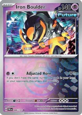 Iron Boulder (Master Ball Pattern) 046/131 [SV Prismatic Evolutions]  - Holofoil