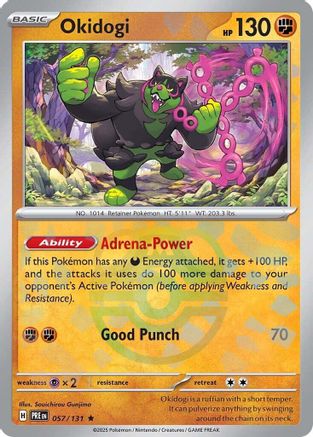 Okidogi (Master Ball Pattern) 057/131 [SV Prismatic Evolutions]  - Holofoil