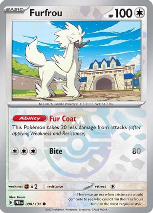 Furfrou (Master Ball Pattern) 088/131 [SV Prismatic Evolutions]  - Holofoil