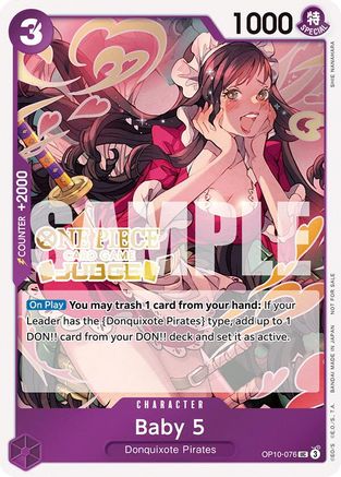 Baby 5 (Judge Pack Vol. 5) (OP10-076)  [One Piece Promotion Cards] Foil