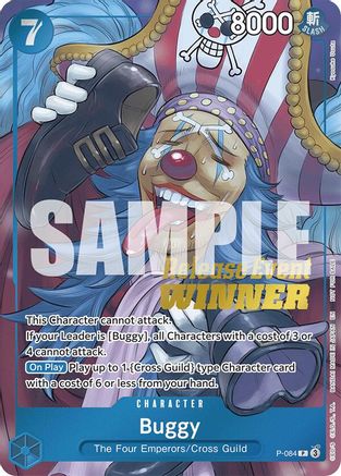 Buggy (OP10 Release Event Winner) (P-084)  [One Piece Promotion Cards] Foil