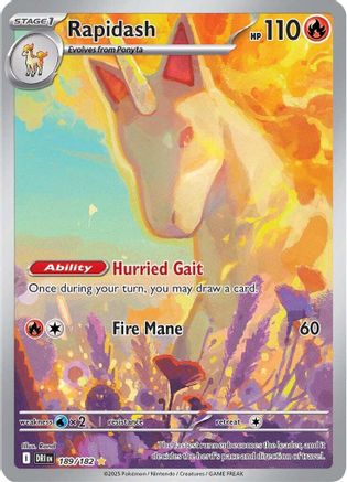 Rapidash 189/182 [SV10 Destined Rivals]  - Holofoil