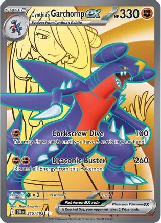 Cynthia's Garchomp ex 215/182 [SV10 Destined Rivals]  - Holofoil
