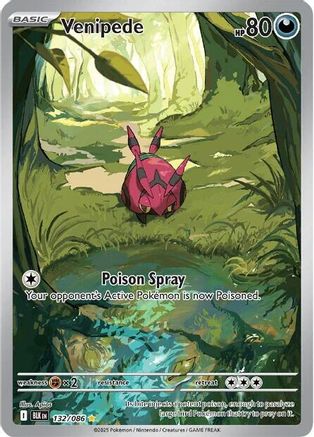 Venipede 132/086 [SV Black Bolt]  - Holofoil