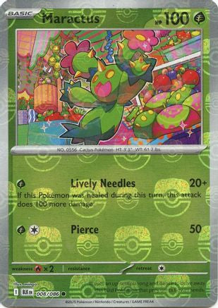 Maractus (Master Ball Pattern) 008/086  - Holofoil
