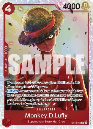 Monkey.D.Luffy (OP12-015)  [Legacy of the Master] Foil