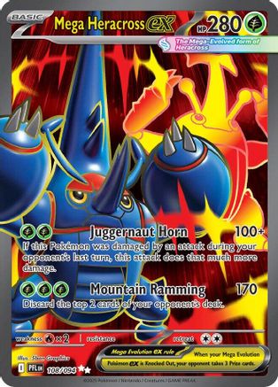 Mega Heracross ex 108/094 [ME02 Phantasmal Flames]  - Holofoil