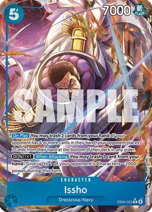 Issho - EB04-022 (Alternate Art) (EB04-022)  [The Azure Sea's Seven] Foil