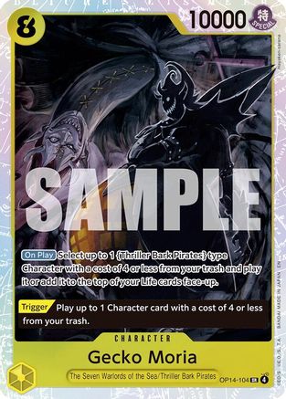 Gecko Moria - OP14-104 (OP14-104)  [The Azure Sea's Seven] Foil