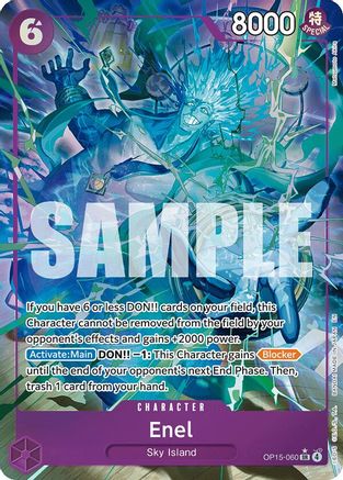 Enel (OP15-060) (Alternate Art) (OP15-060)  [Adventure on Kami's Island] Foil