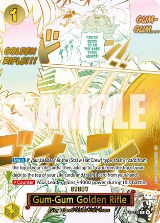 Gum-Gum Golden Rifle (Alternate Art) (OP15-116)  [Adventure on Kami's Island] Foil