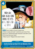 And No One Else Can Have It! It's Our Memento of Him (OP15-054)  [Adventure on Kami's Island Release Event Cards]