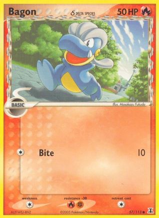 Bagon 057/113 [Delta Species]  - Reverse Holofoil