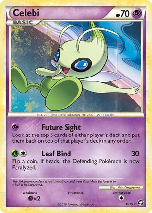 Celebi 003/102 [Triumphant]  - Reverse Holofoil