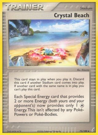 Crystal Beach 075/100 [Crystal Guardians]  - Reverse Holofoil