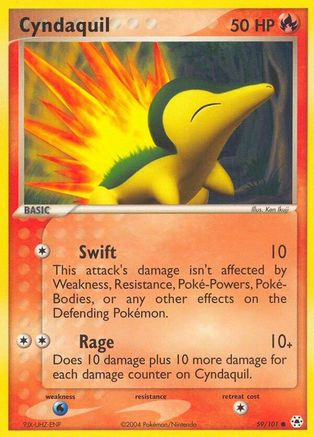 Cyndaquil 059/101 [Hidden Legends]  - Reverse Holofoil