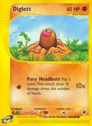 Diglett 106/165 [Expedition]  - Reverse Holofoil