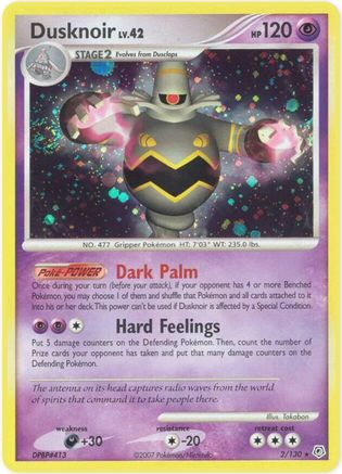 Dusknoir 002/130 [Diamond and Pearl]  - Reverse Holofoil