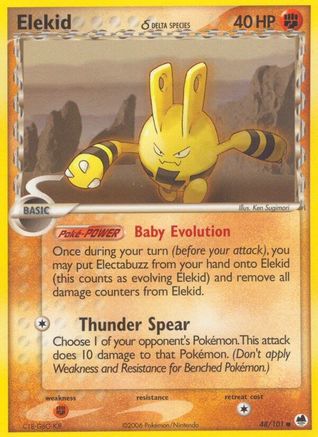 Elekid (Delta Species) 048/101 [Dragon Frontiers]  - Reverse Holofoil
