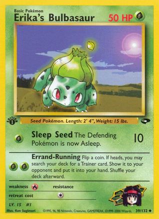Erika's Bulbasaur 039/132 [Gym Challenge]  - 1st Edition
