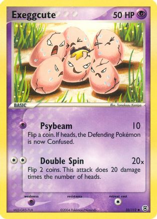 Exeggcute 033 [FireRed & LeafGreen]  - Reverse Holofoil