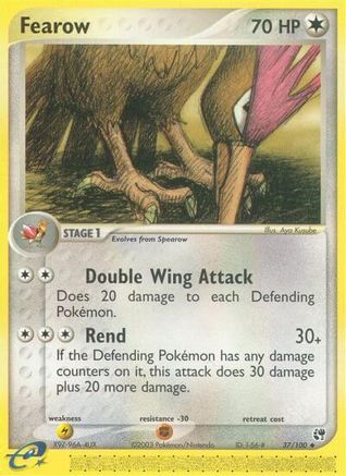 Fearow 037 [Sandstorm]  - Reverse Holofoil