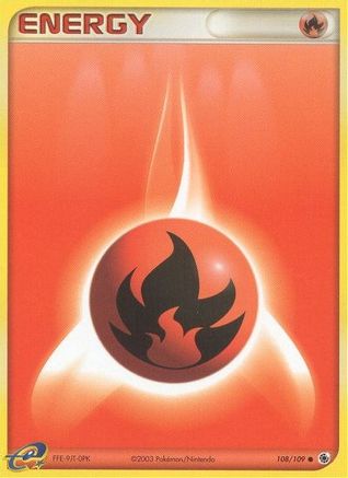 Fire Energy 108/109 [Ruby and Sapphire]  - Reverse Holofoil