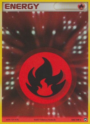 Fire Energy 104/108 [Power Keepers]  - Holofoil