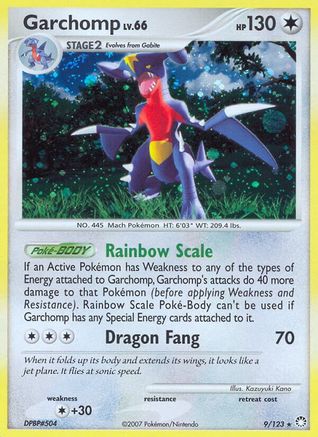 Garchomp 009/123 [Mysterious Treasures]  - Reverse Holofoil