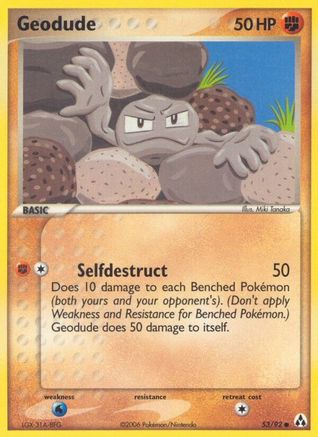 Geodude 053/92 [Legend Maker]  - Reverse Holofoil