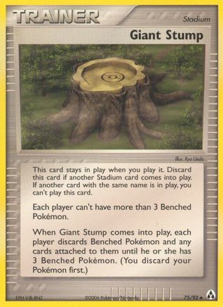 Giant Stump 075 [Legend Maker]  - Reverse Holofoil