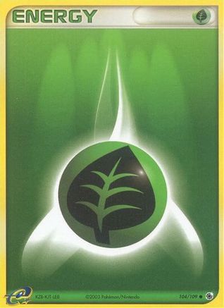 Grass Energy 104/109 [Ruby and Sapphire]  - Reverse Holofoil