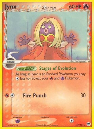 Jynx (Delta Species) 017 [Dragon Frontiers]  - Reverse Holofoil
