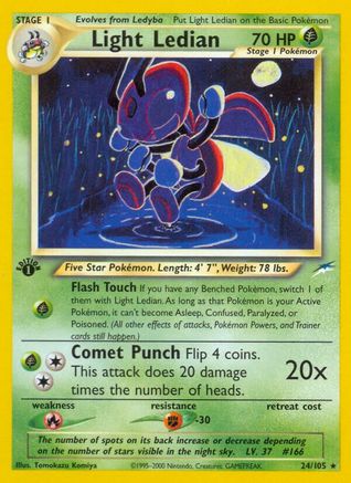 Light Ledian 024/105 [Neo Destiny]  - 1st Edition