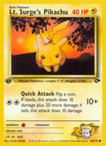 Lt. Surge's Pikachu 084/132 [Gym Challenge]  - 1st Edition