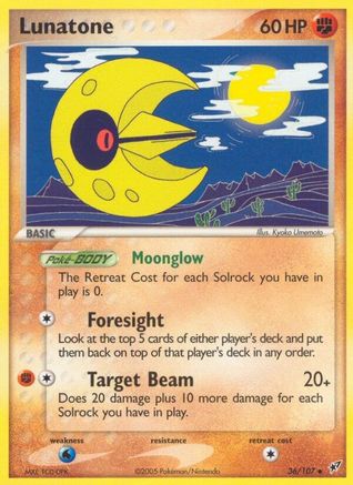 Lunatone 036 [Deoxys]  - Reverse Holofoil