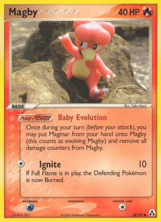 Magby 058/92 [Legend Maker]  - Reverse Holofoil
