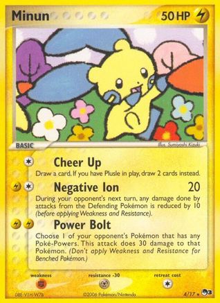 Minun 004/017 [POP Series 3]  - Holofoil