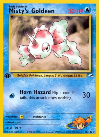 Misty's Goldeen (30) 030/132 [Gym Heroes]  - 1st Edition
