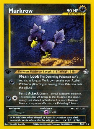 Murkrow 024/111 [Neo Genesis]  - 1st Edition