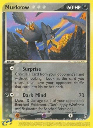 Murkrow 047/100 [Sandstorm]  - Reverse Holofoil