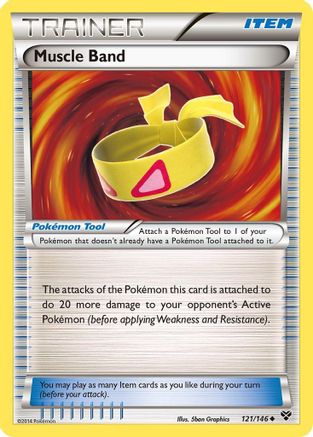 Muscle Band 121/146 [XY Base Set]  - Reverse Holofoil
