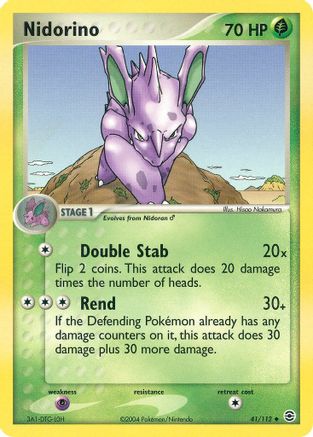 Nidorino 041 [FireRed & LeafGreen]  - Reverse Holofoil
