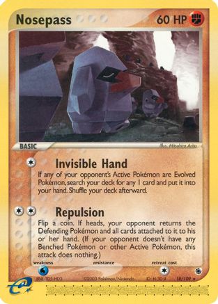 Nosepass 018 [Ruby and Sapphire]  - Reverse Holofoil