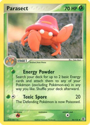 Parasect 043 [FireRed & LeafGreen]  - Reverse Holofoil