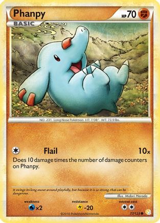 Phanpy 077/123 [HeartGold SoulSilver]  - Reverse Holofoil