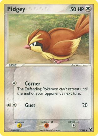 Pidgey 073/112 [FireRed & LeafGreen]  - Reverse Holofoil