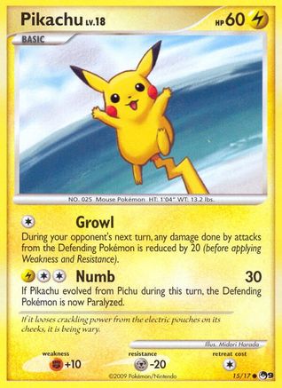 Pikachu 015/017 [POP Series 9]