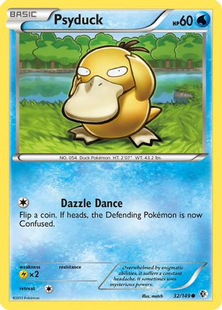 Psyduck (32) 032 [Boundaries Crossed]  - Reverse Holofoil