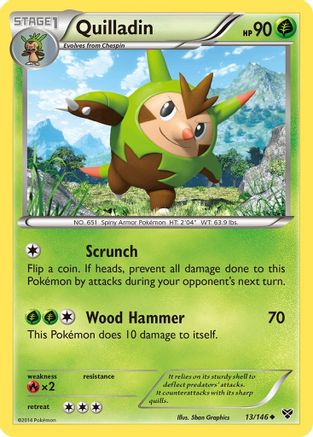 Quilladin 013/146 [XY Base Set]  - Reverse Holofoil